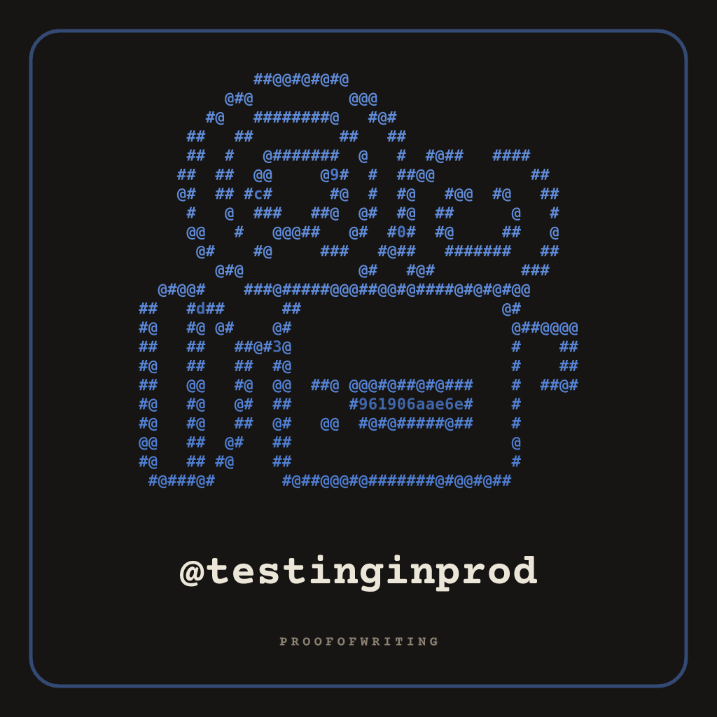 @testinginprod