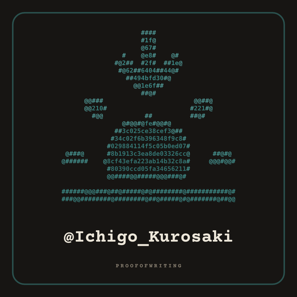 @Ichigo_Kurosaki handle NFT card