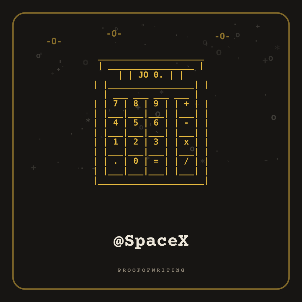 @SpaceX handle NFT card
