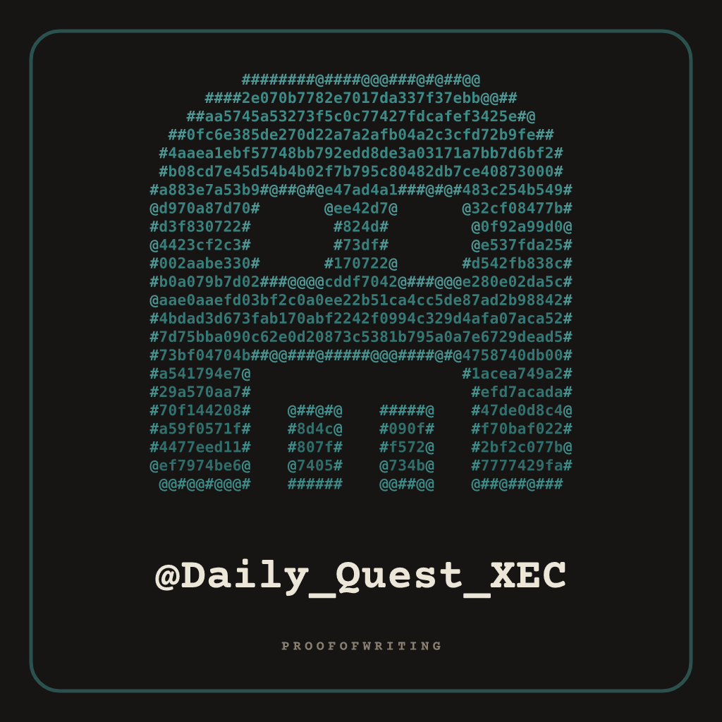 @Daily_Quest_XEC handle NFT card