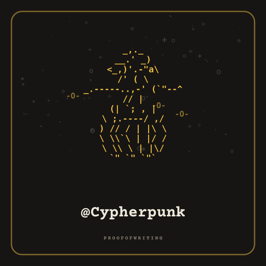 @Cypherpunk