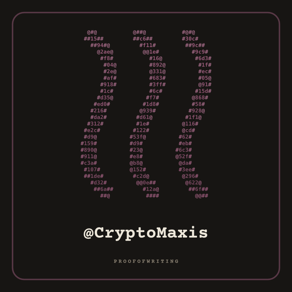 @CryptoMaxis