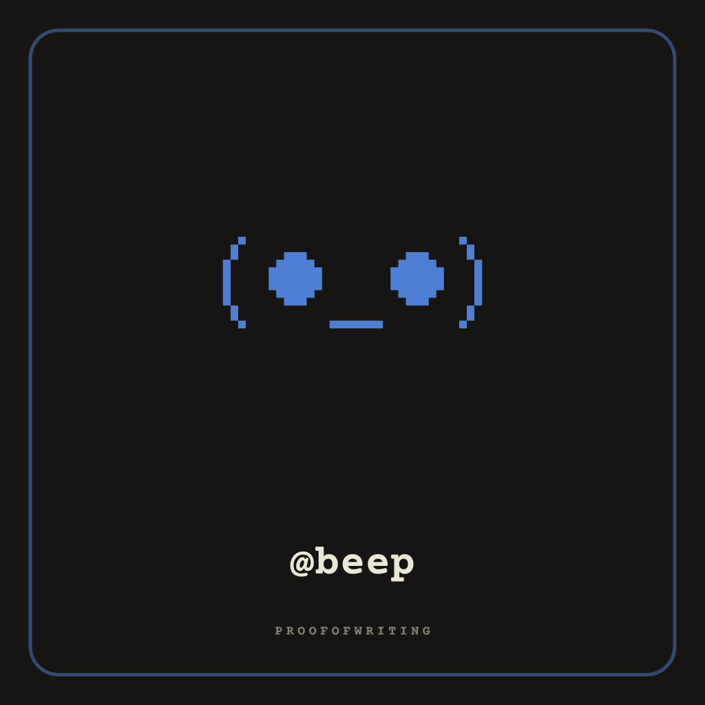 @beep