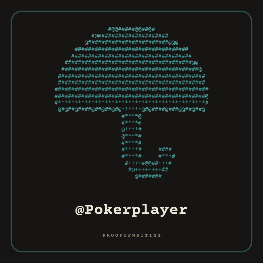 @Pokerplayer handle NFT card
