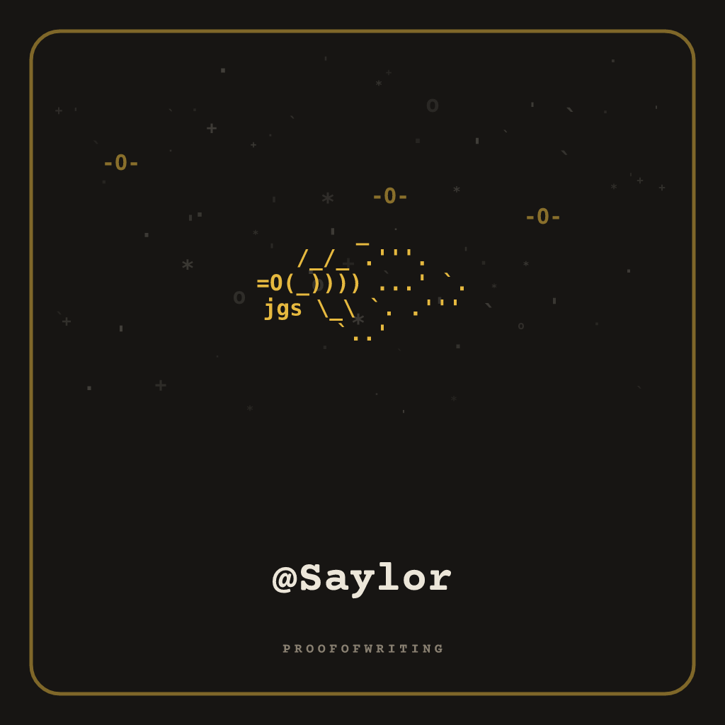 @Saylor handle NFT card