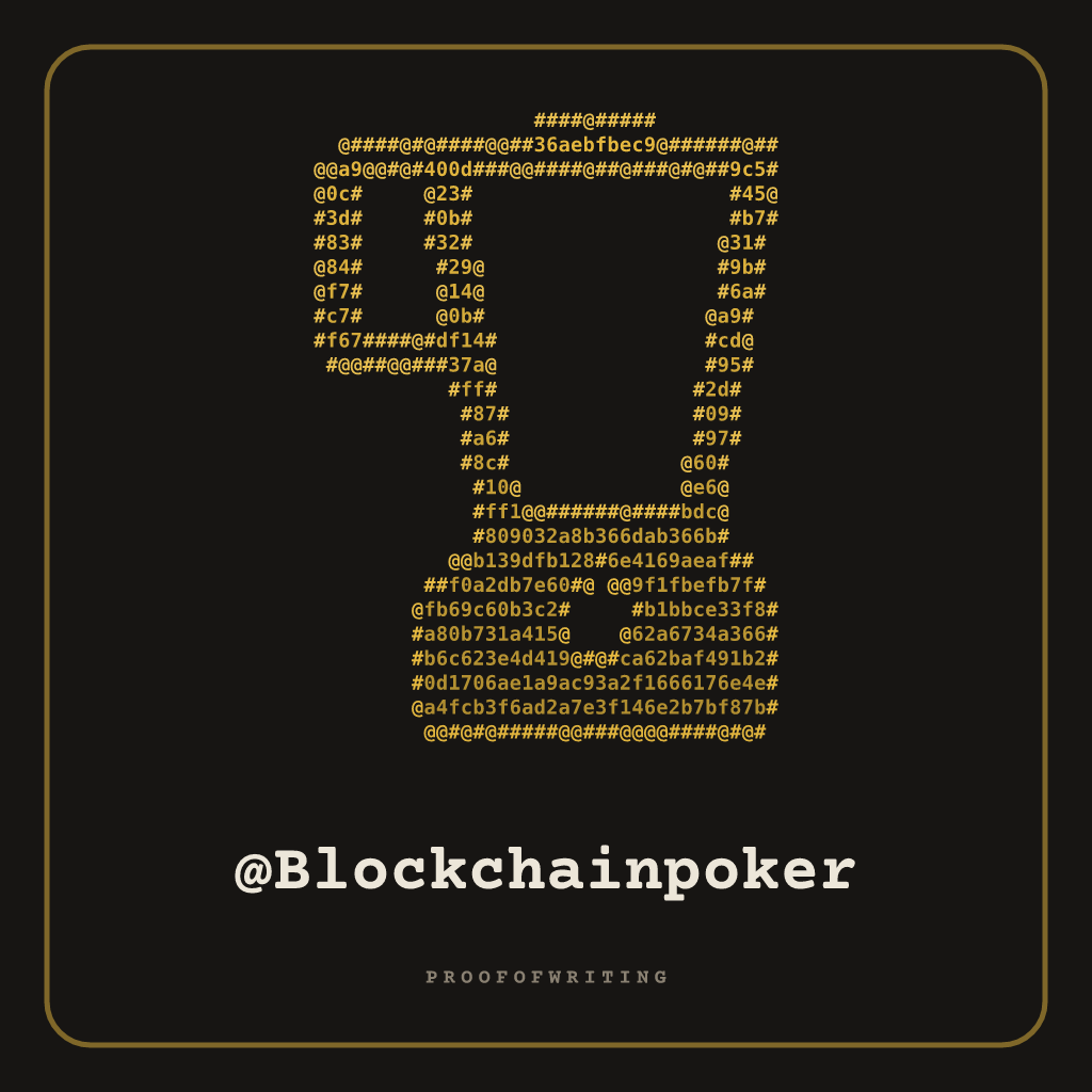 @Blockchainpoker