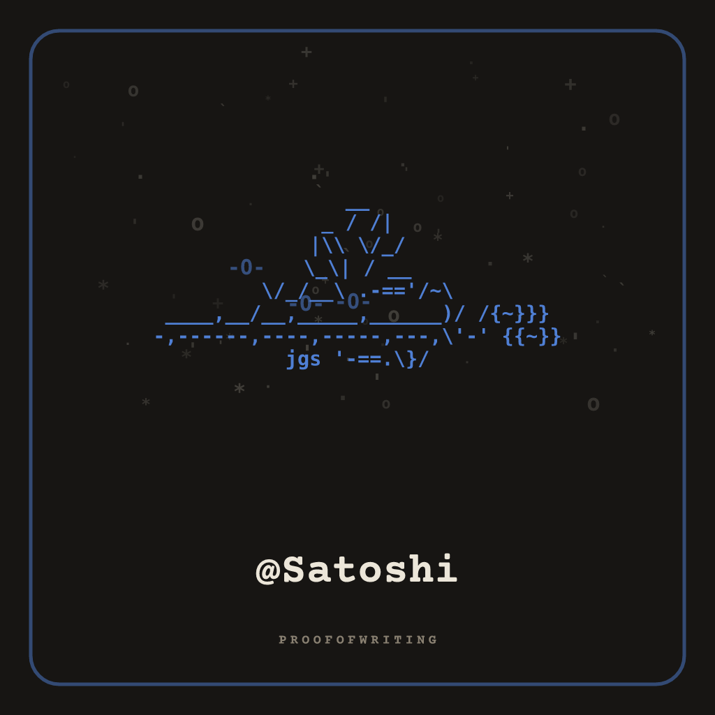 @Satoshi handle NFT card