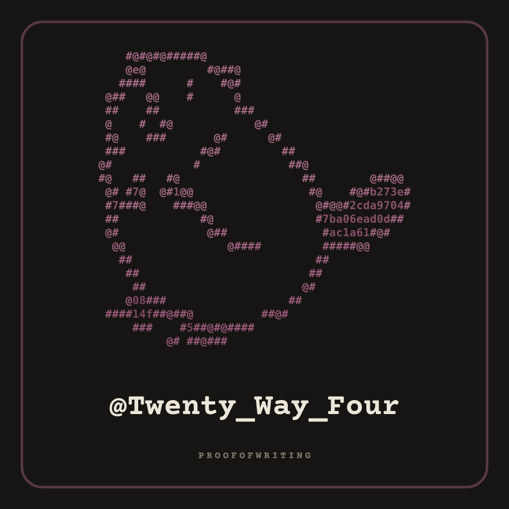 @Twenty_Way_Four handle NFT card