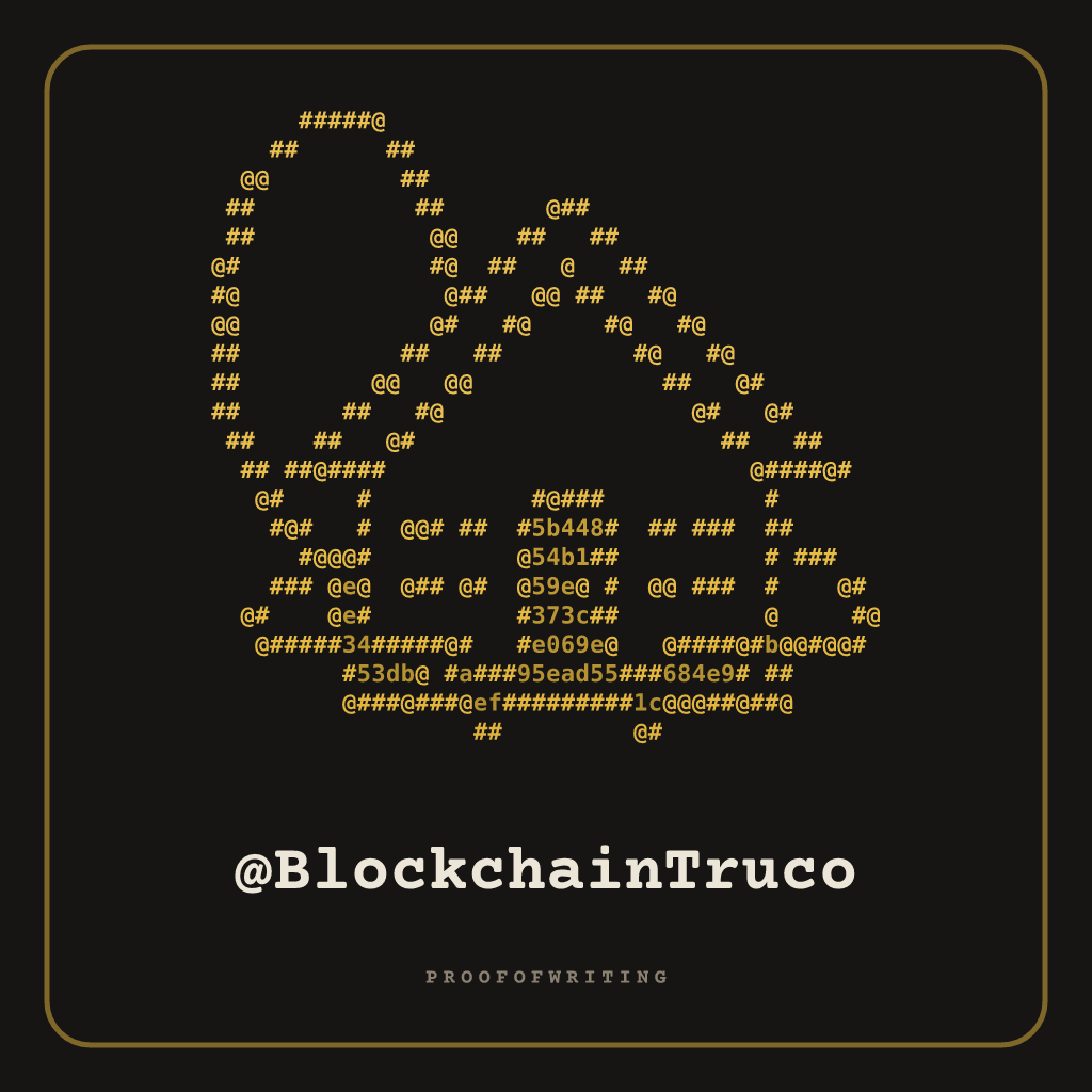 @BlockchainTruco handle NFT card