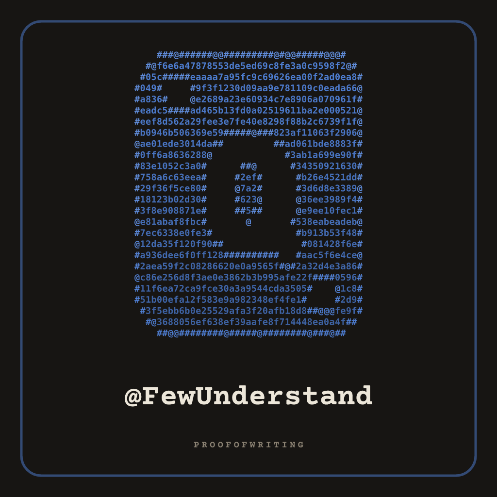 @FewUnderstand