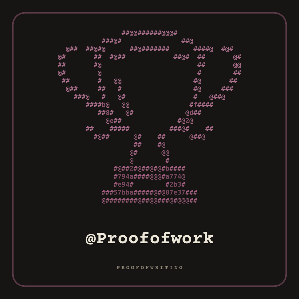 @Proofofwork