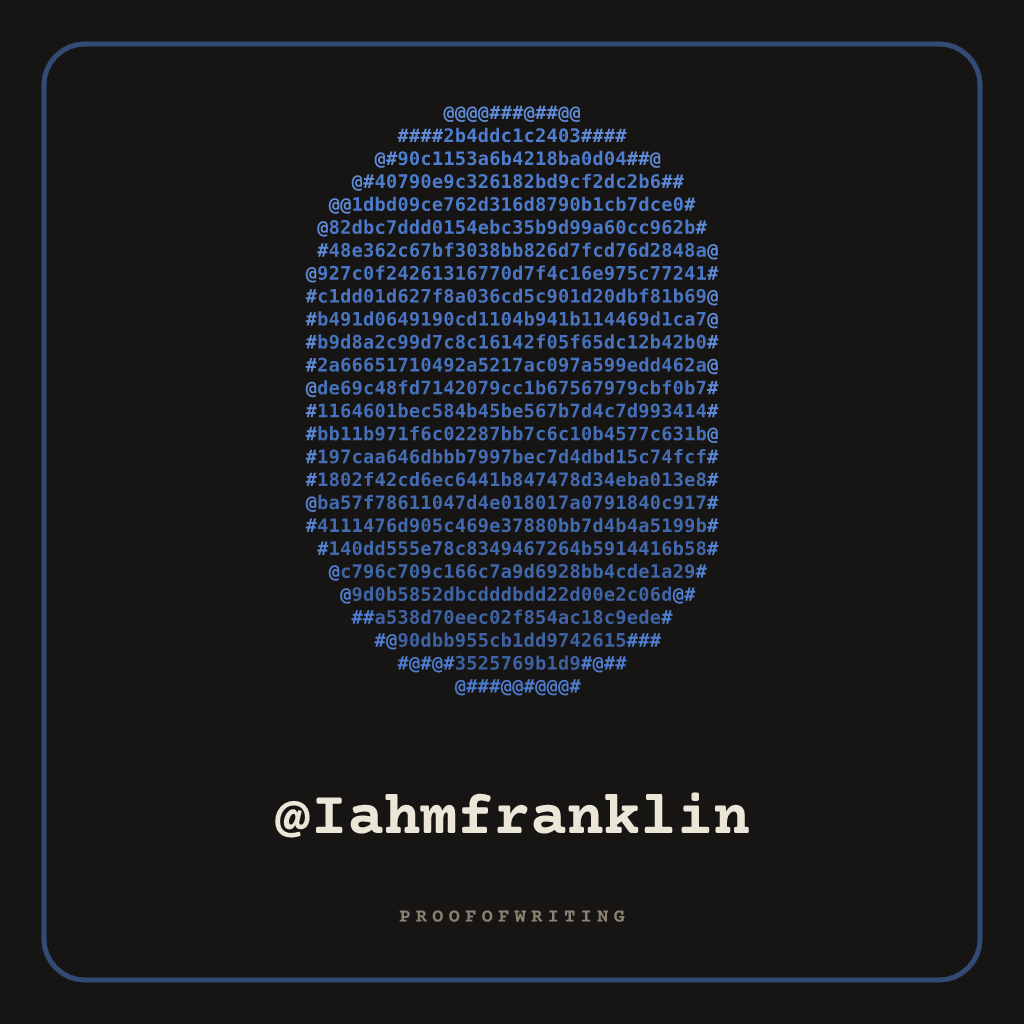 @Iahmfranklin