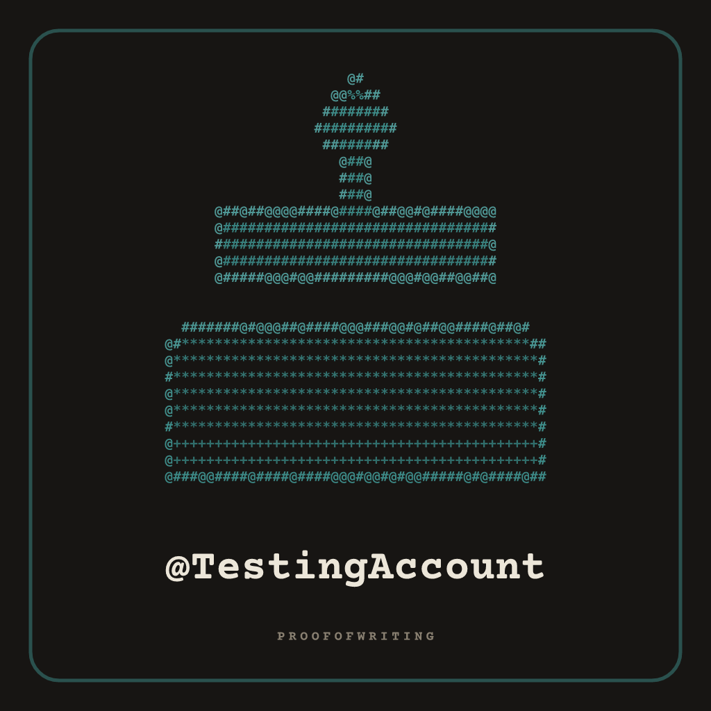 @TestingAccount handle NFT card