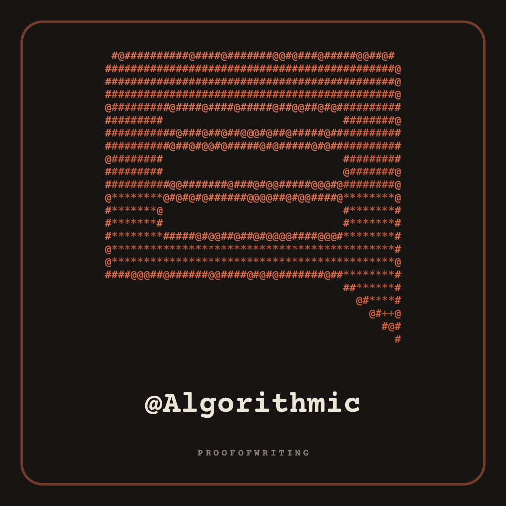 @Algorithmic
