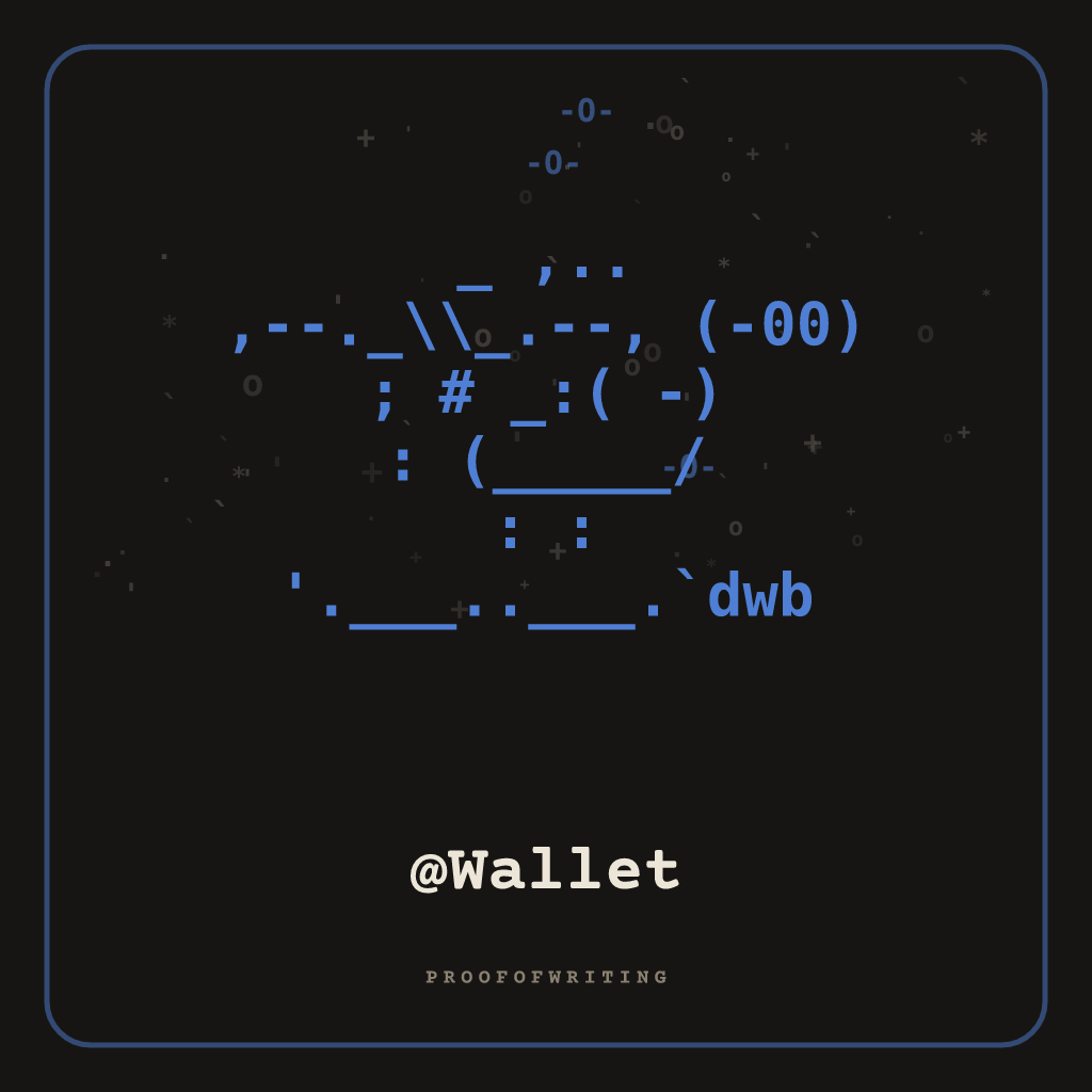 @Wallet handle NFT card