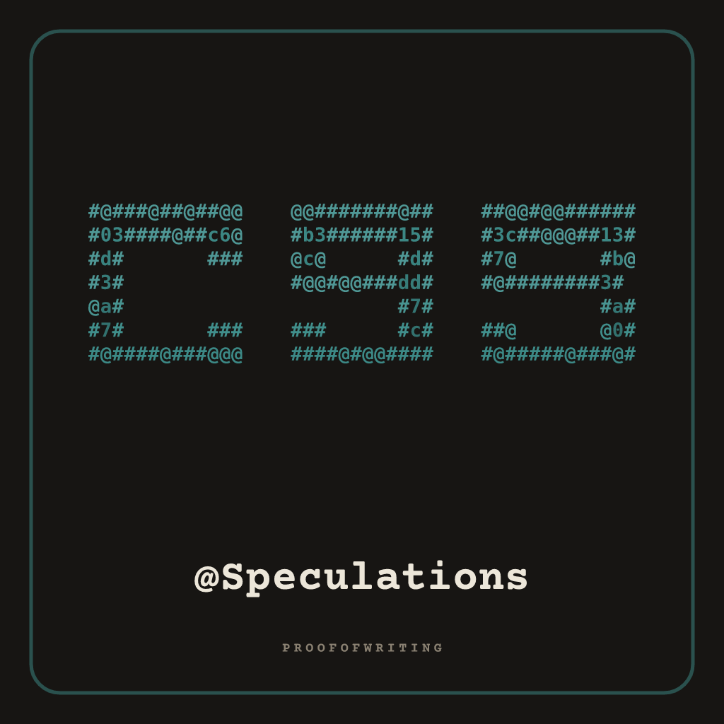 @Speculations
