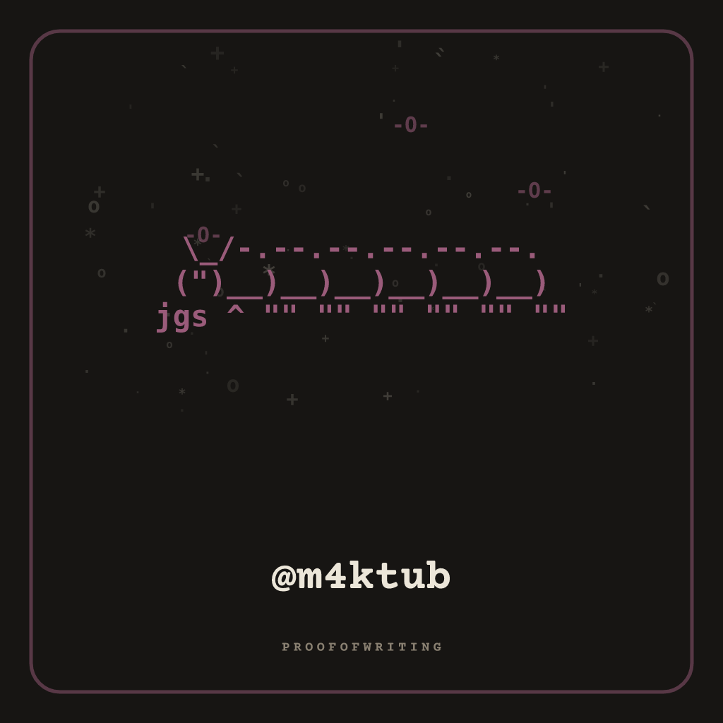 @m4ktub handle NFT card
