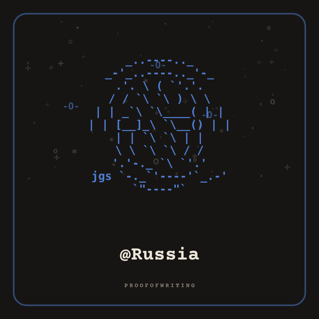 @Russia handle NFT card