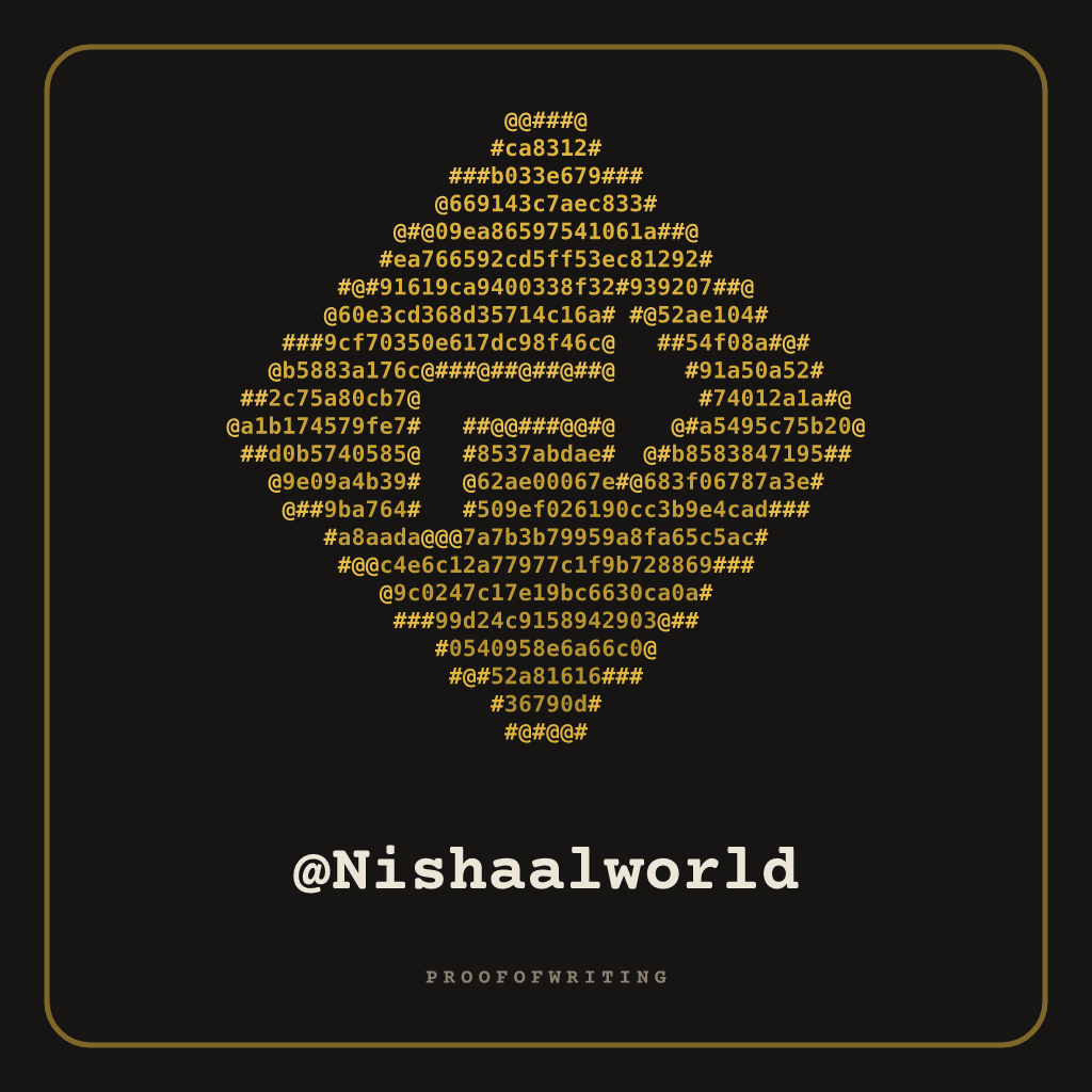 @Nishaalworld