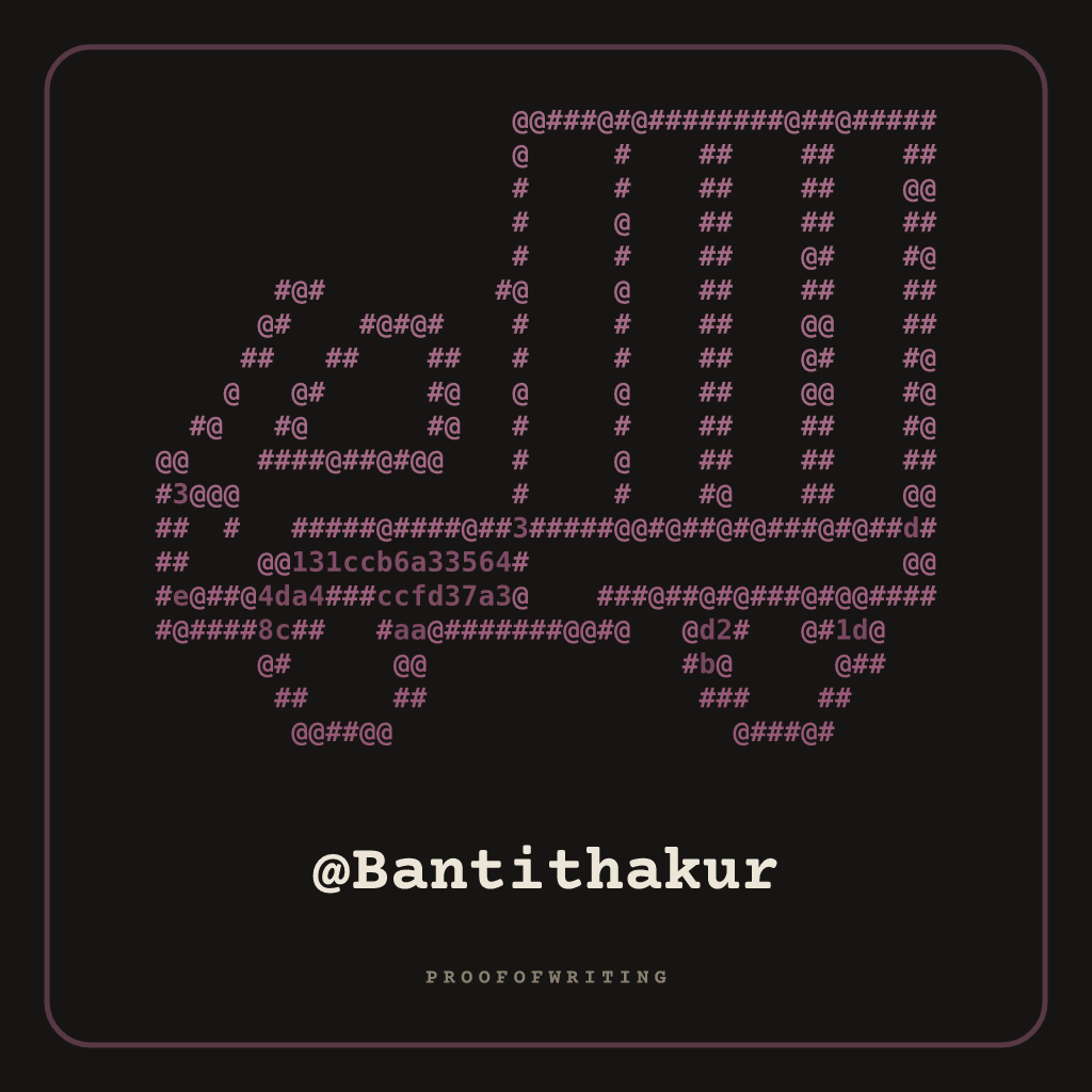 @Bantithakur