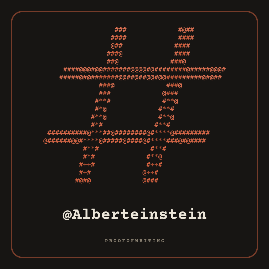 @Alberteinstein