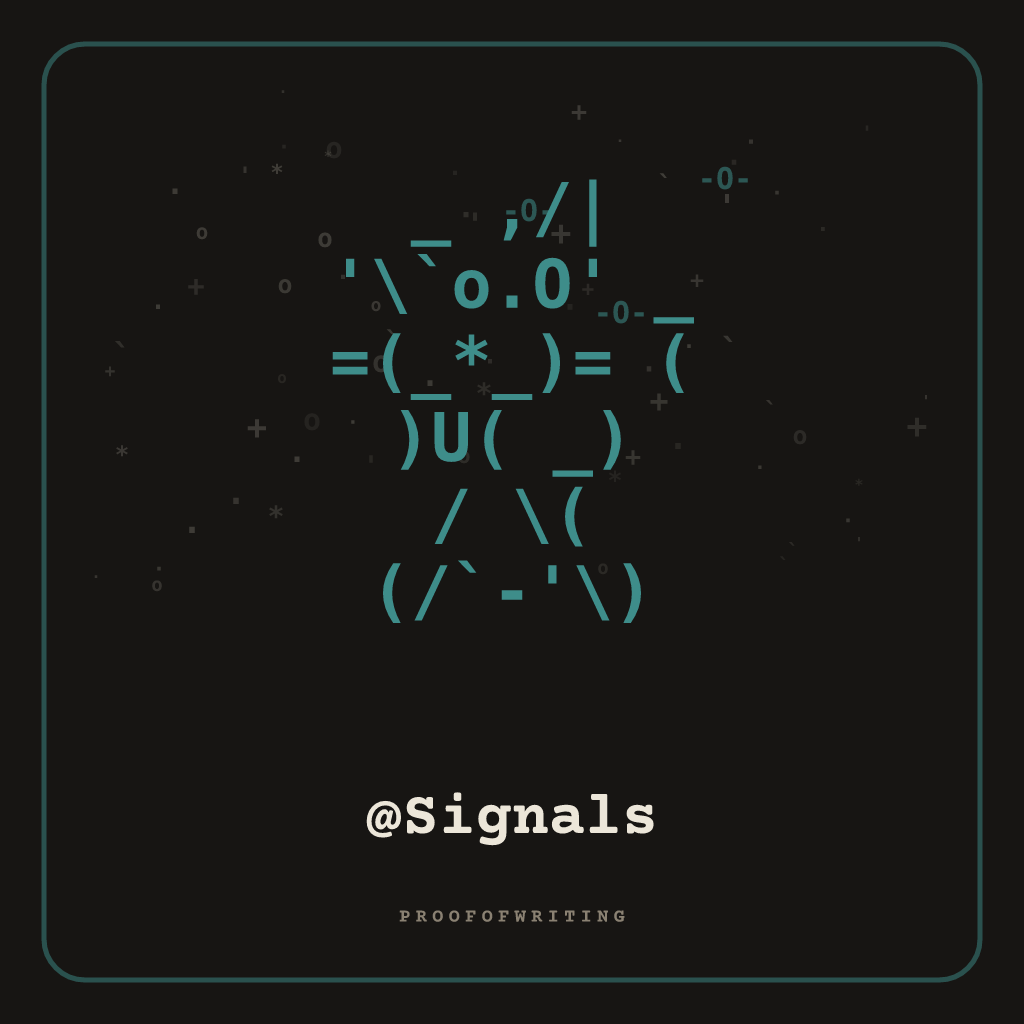 @Signals handle NFT card