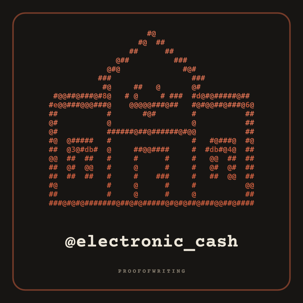 @electronic_cash handle NFT card