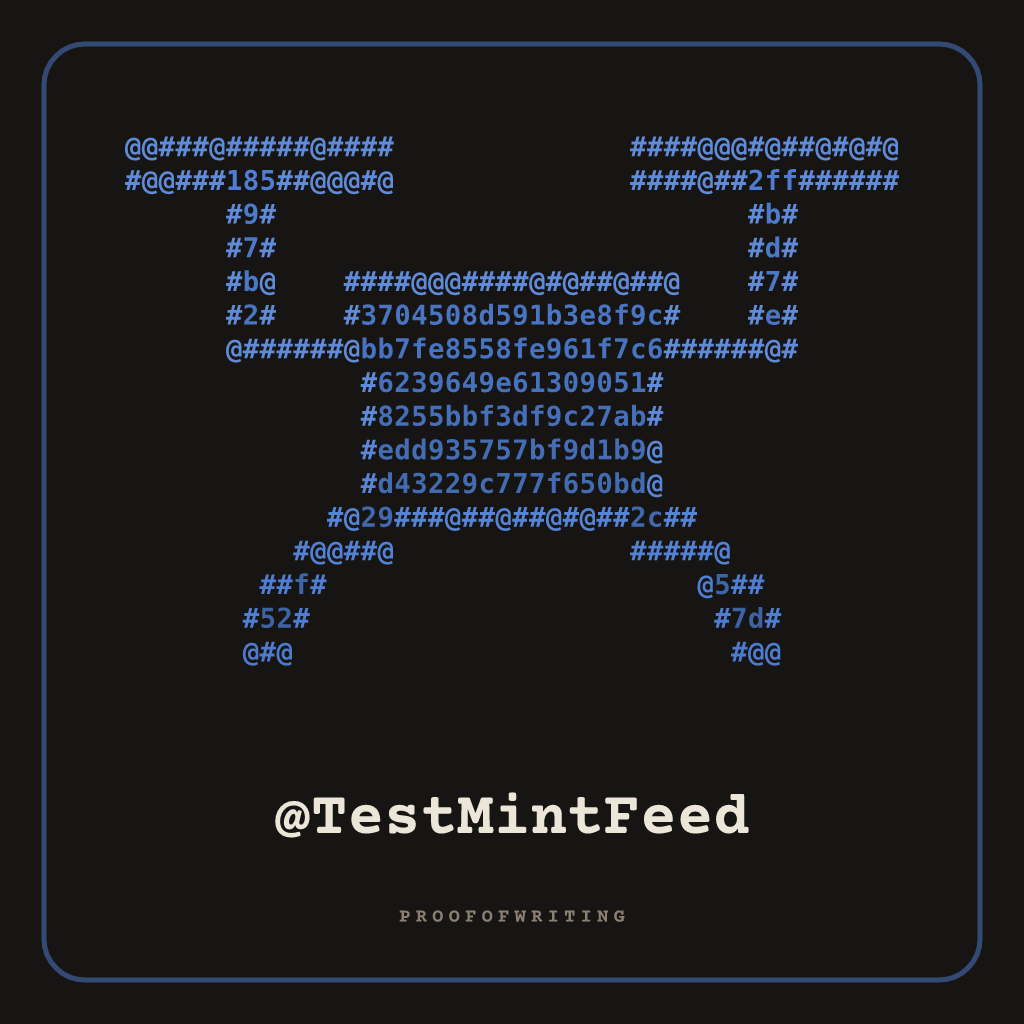 @TestMintFeed
