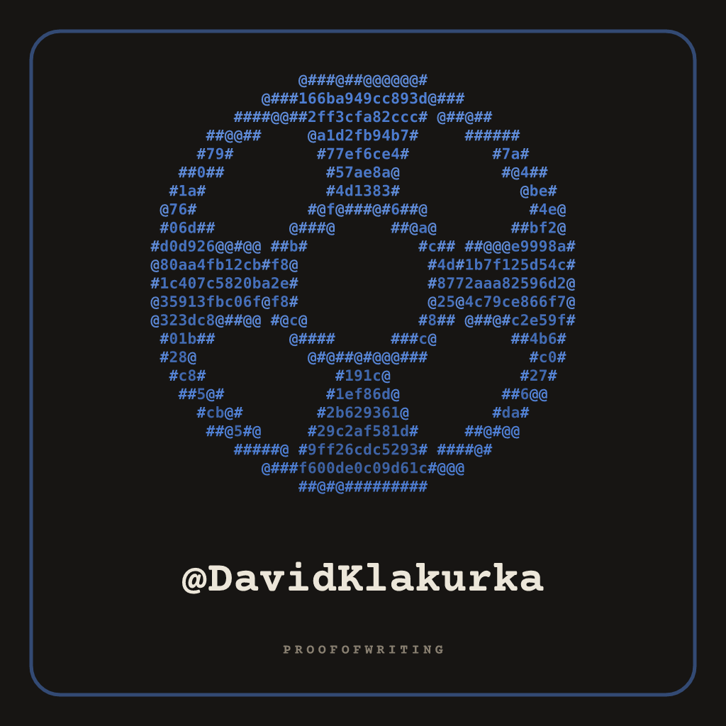 @DavidKlakurka